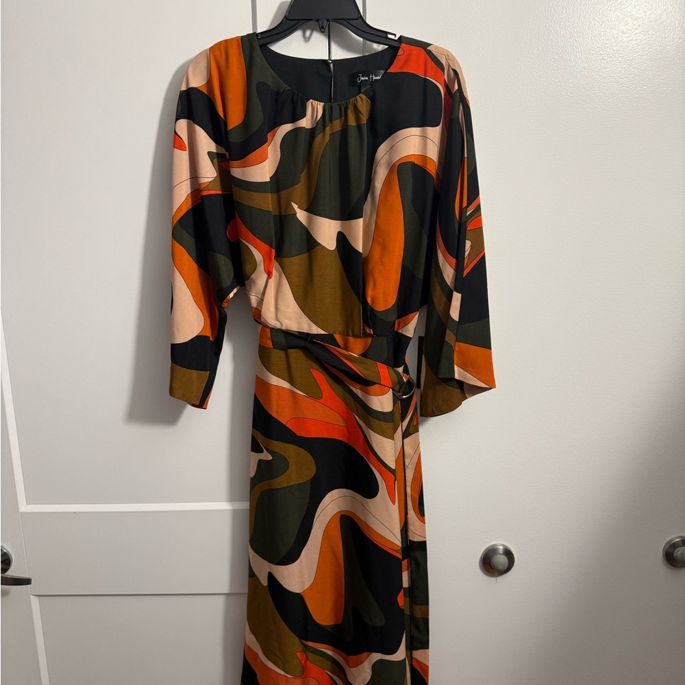 Jessica Howard Multicolor Abstract Dress